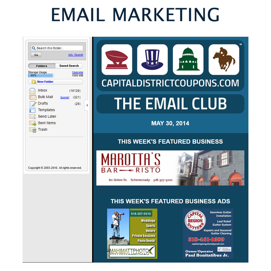 Custom designed email marketing