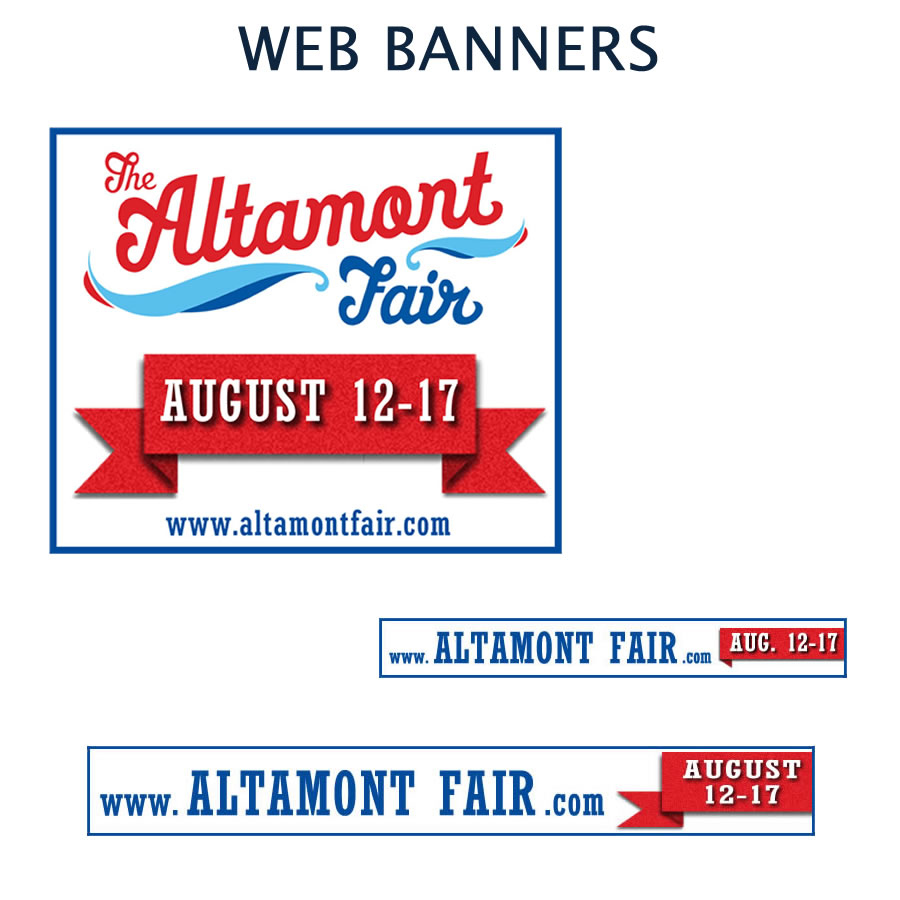 Custom designed web banners